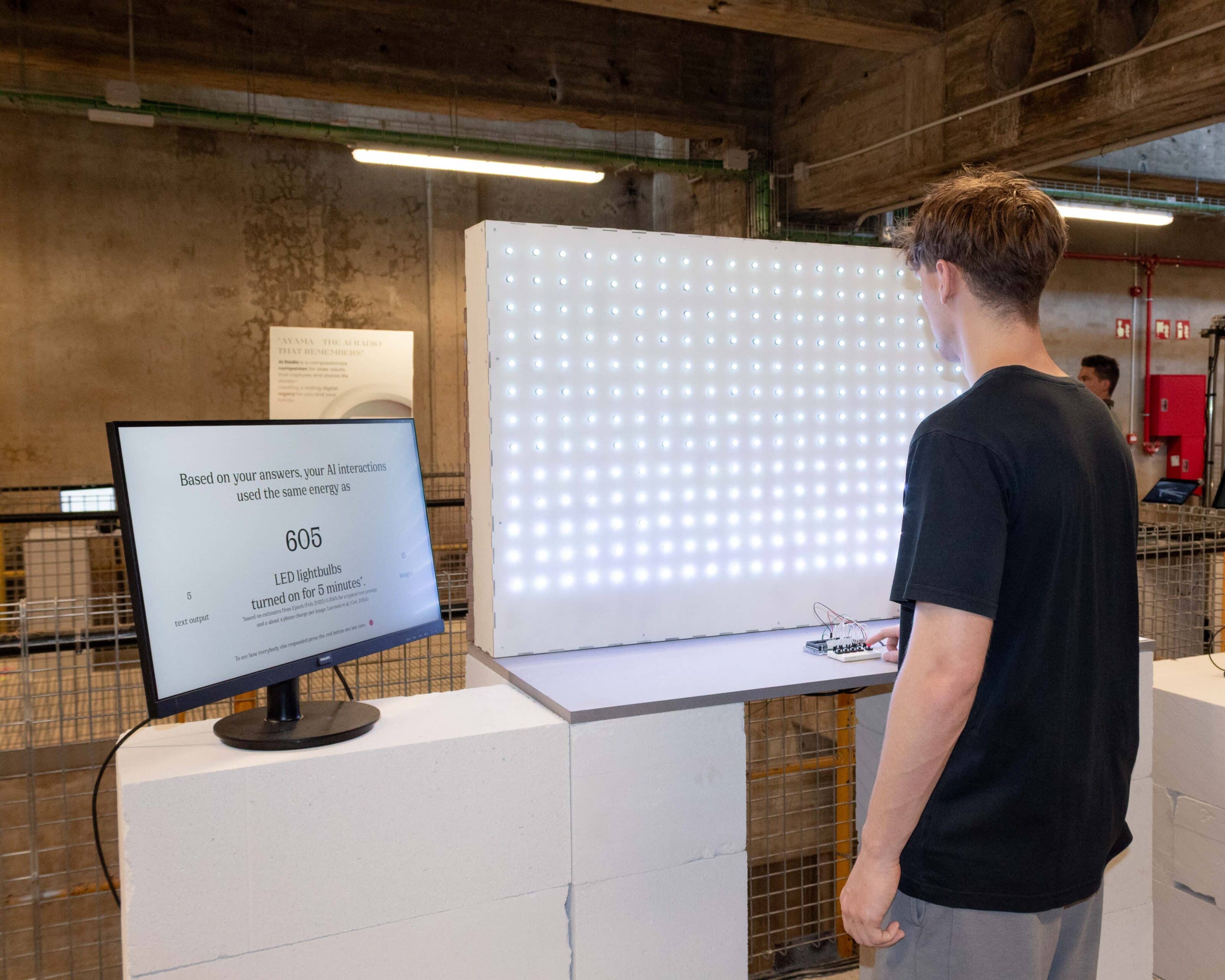 Interaction with light installation