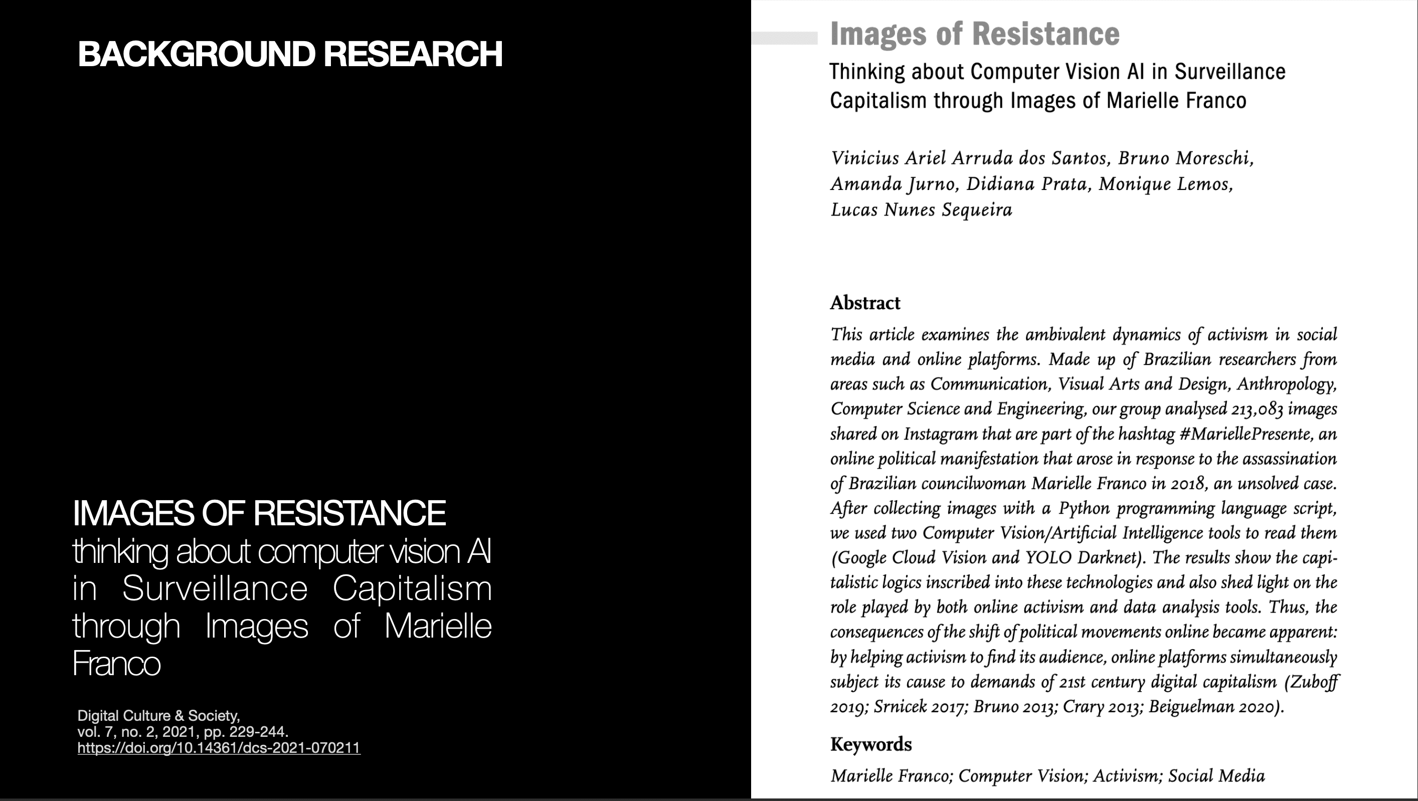 BACKGROUNG RESEARCH